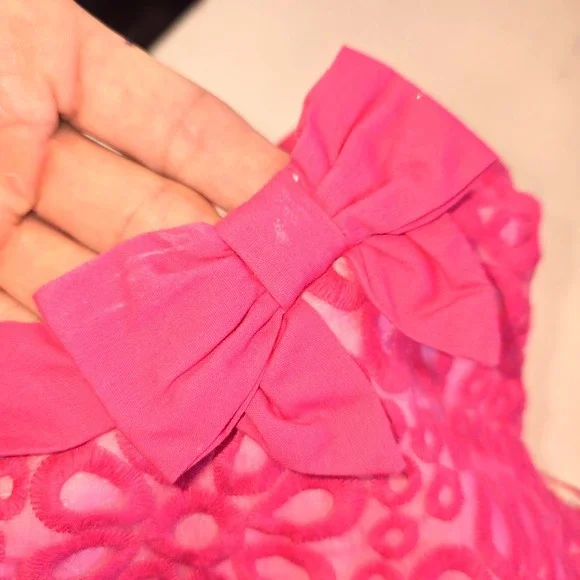 Gymboree Pink Embroidered Floral Shift Dress Girls Size 8 - Picture 5 of 11